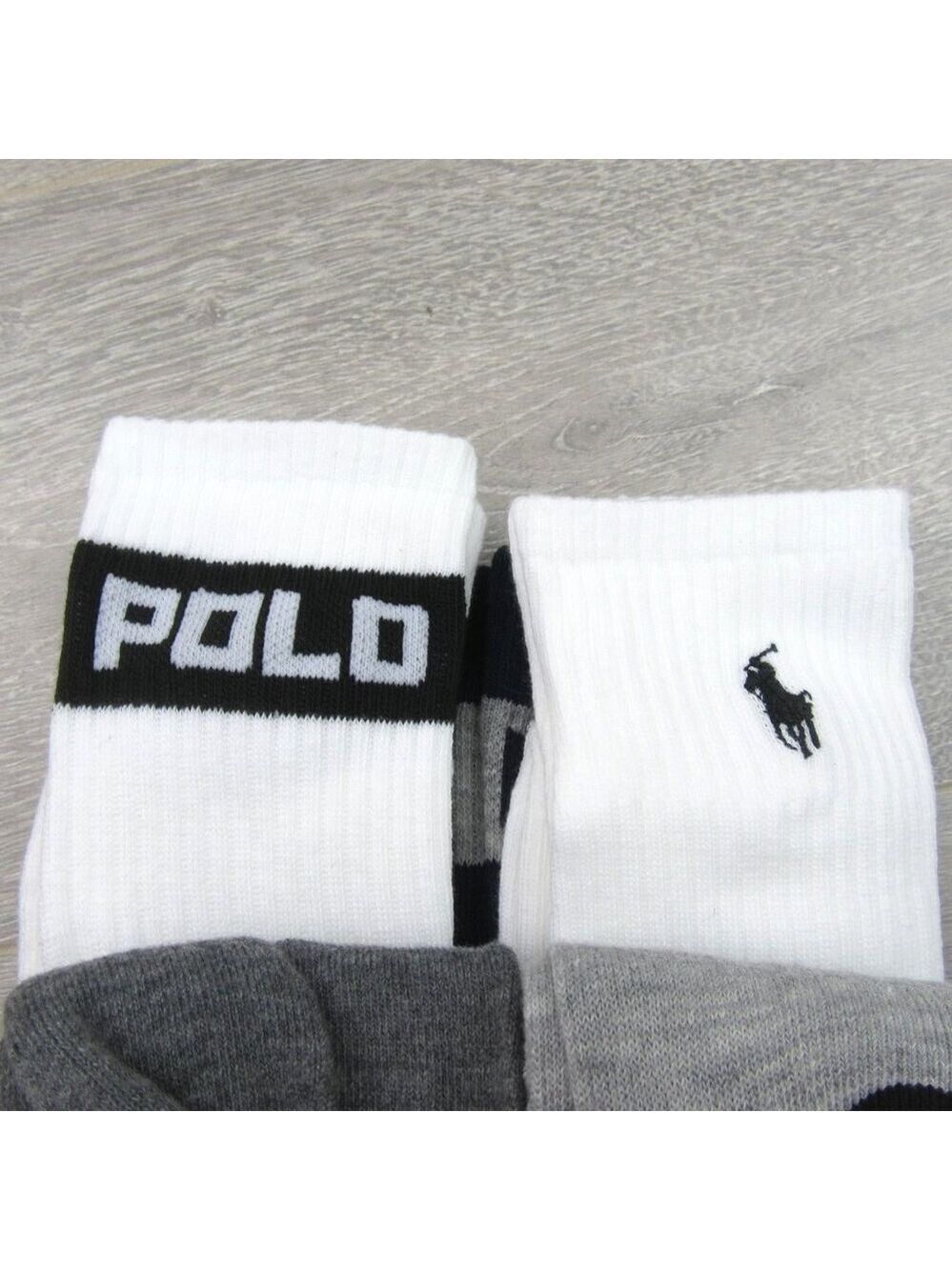 Polo Ralph Lauren Classic Sport Crew Socks 6 Pack Mens Size 6-13 Multi Color NEW - Picture 6 of 12